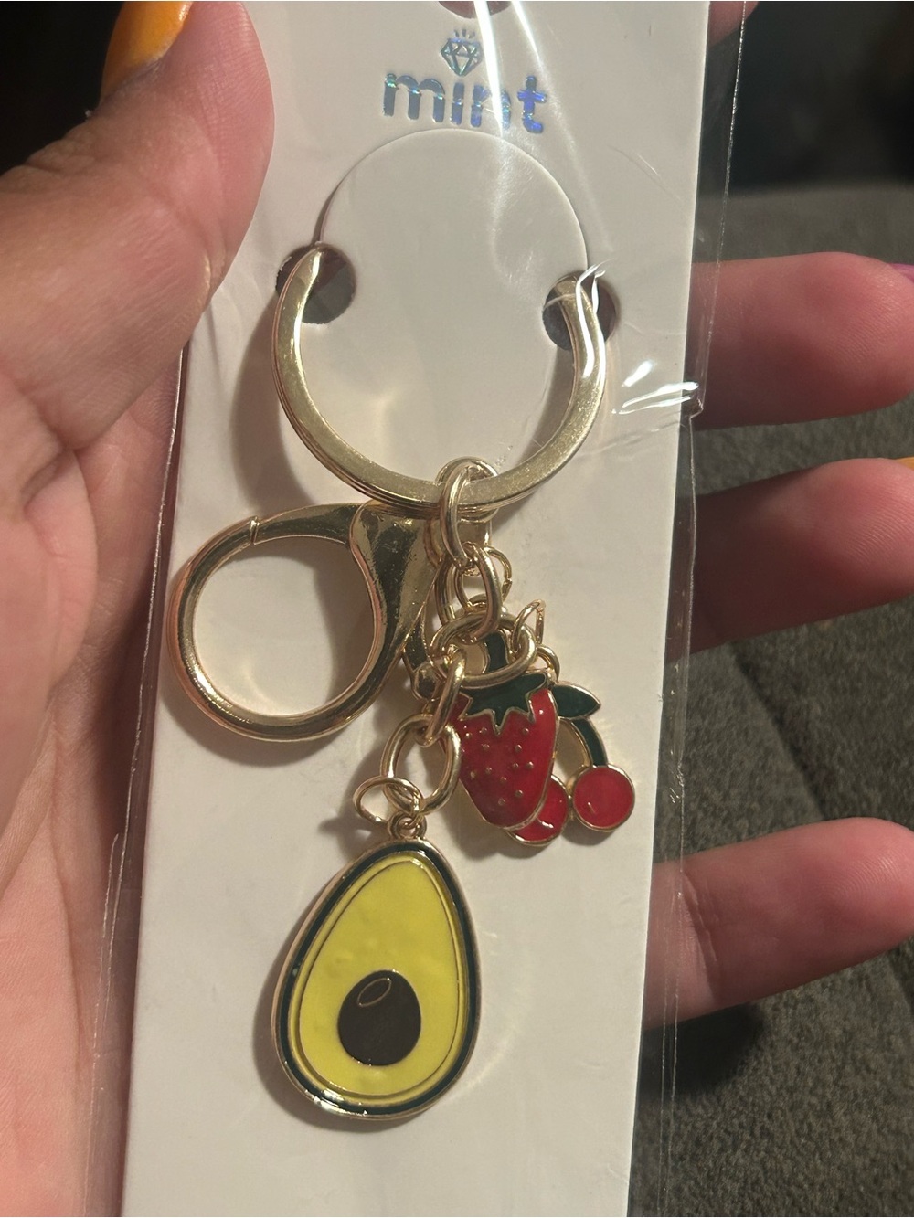 Mint Avocado Purse Charm/Keychain
